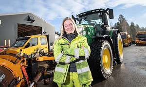 Karianne trives i anleggsbransjen