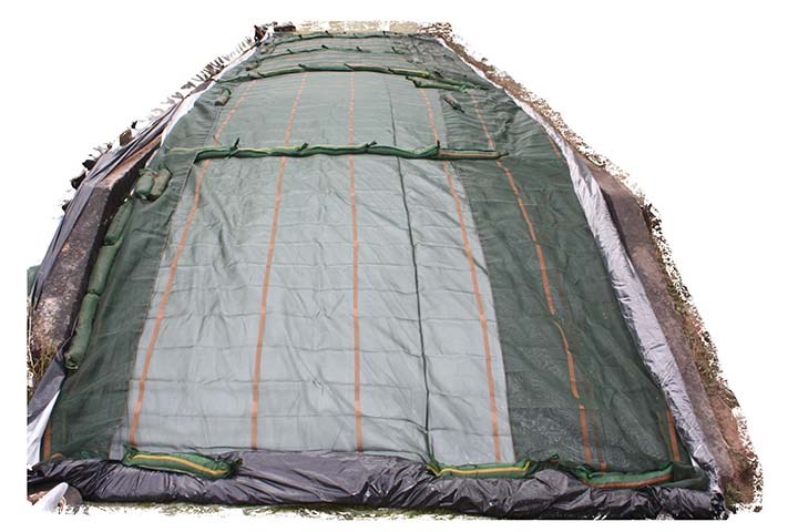 En godt tildekket plansilo