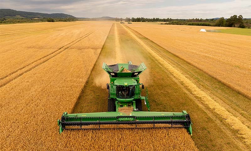 Grafisk framstilling av konsernet Felleskjøpet Agris omsetning i 2017, fordelt på divisjoner