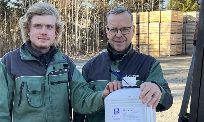 Solatrel bladgjødsel gir flere og større knoller