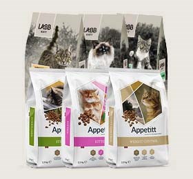 Se vårt tørrfôrutvalg til katt