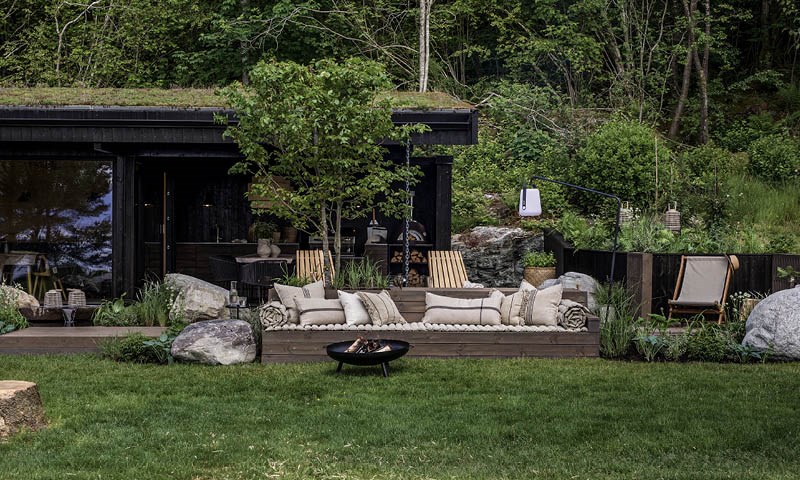 Oversiktsbilde over hagen