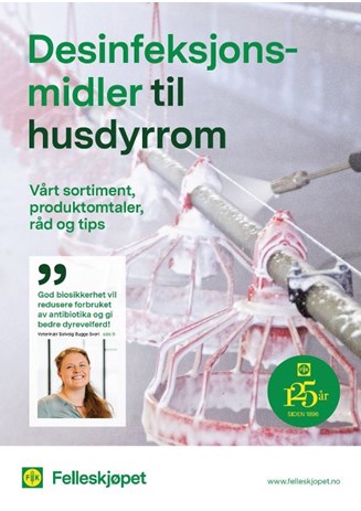 Desinfeksjonsmidler til husdyrrom