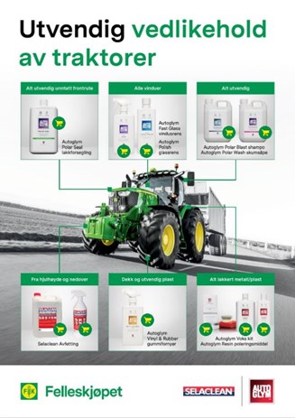 Autoglym- vedlikehold av traktor