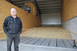 Bygget plantørke med flisfyringsanlegg