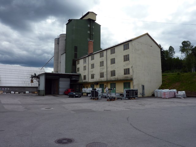 Felleskjøpet kornmottak i Bø i Telemark. Foto