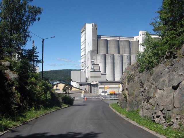 Felleskjøpet kornmottak Kambo. Foto