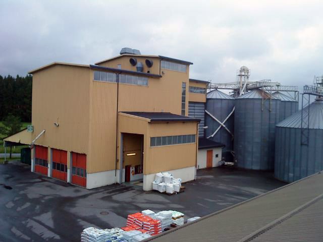 Felleskjøpet kornmottak Spydeberg. Foto