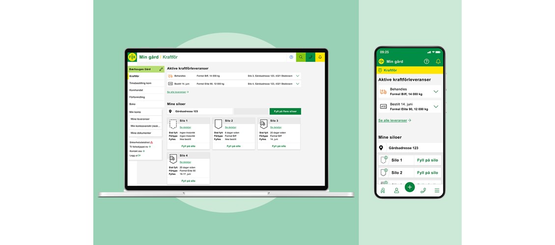 Bestillingsløsning kraftfor